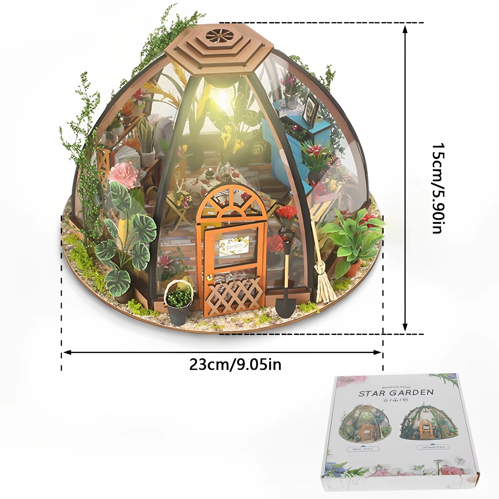 Doll House Kit Mini Flower House Handmade 3D Puzzle Assembly Craft Building Toys Home Bedroom Decoration DIY Craft Kids Gift