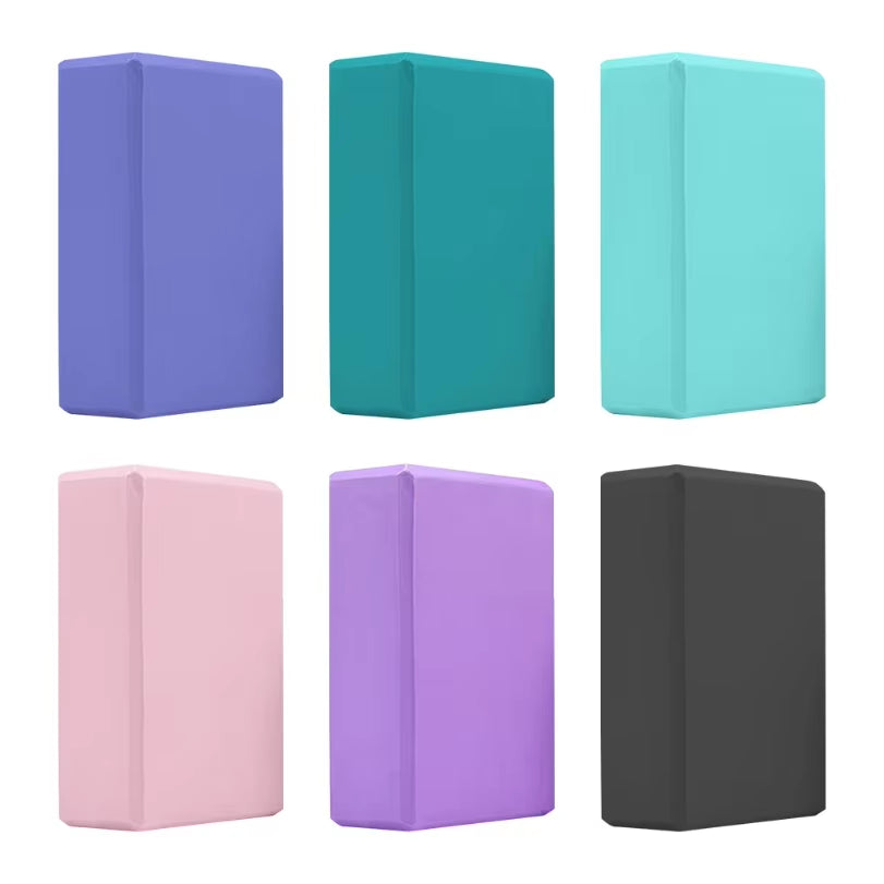 EVA Yoga Block Solid Color Yoga Balance Bricks Moisture-Proof High Density Yoga Blocks Body Shaping Yoga Blocks for Yoga Pilates