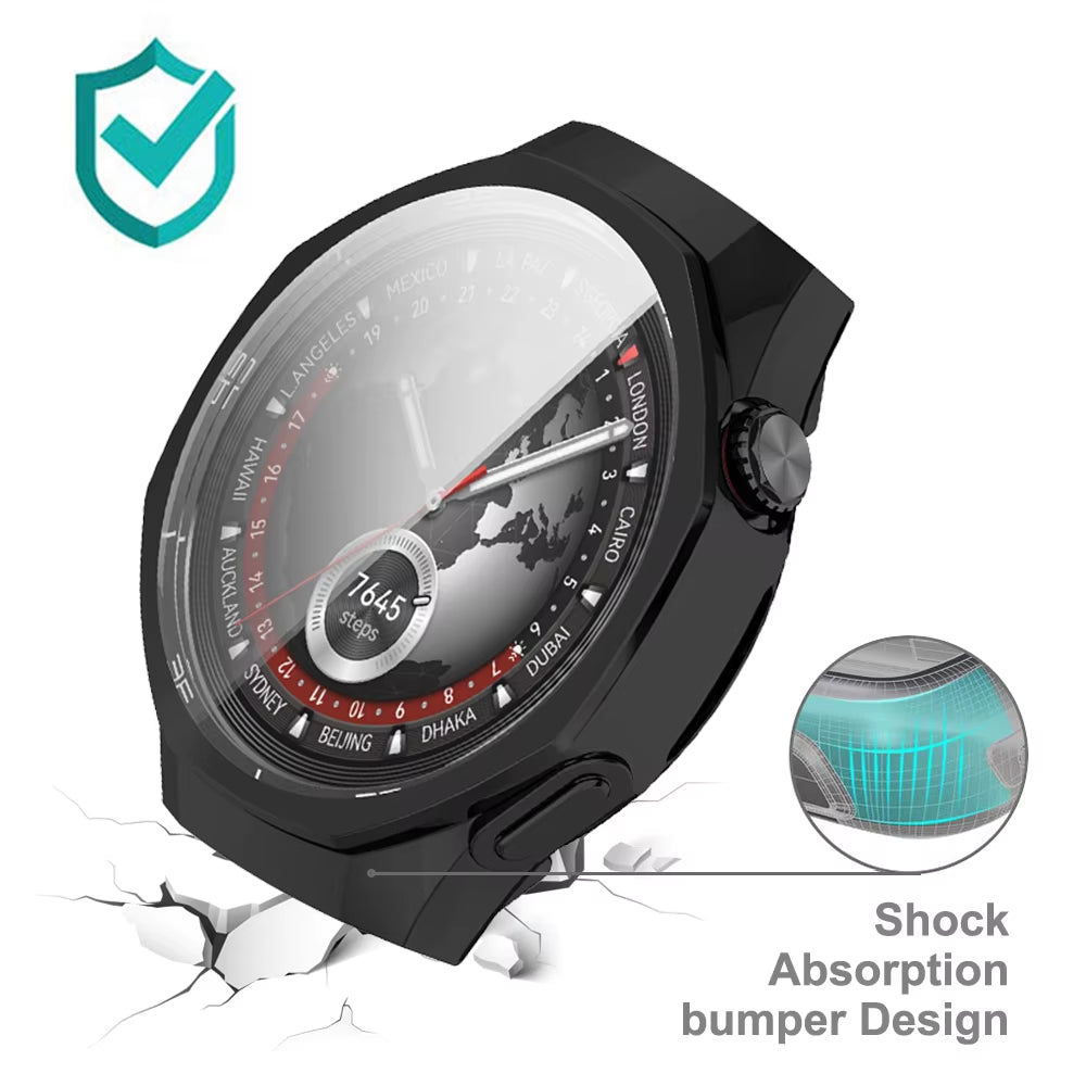 Case for Huawei Watch GT 5/GT5 Pro 46Mm 42Mm 41Mm Screen Protector Case Soft TPU All-Around Protective Bumper Cover Accessories