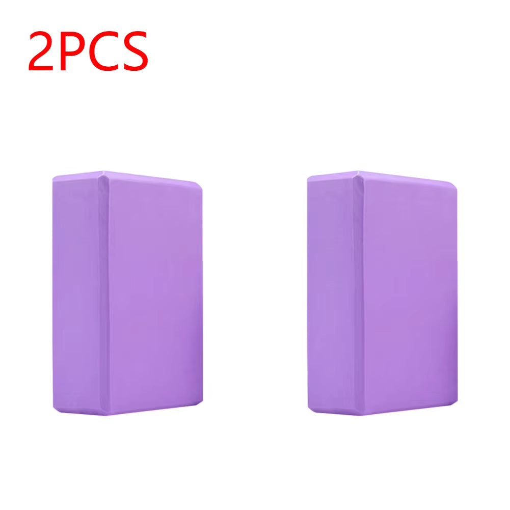 EVA Yoga Block Solid Color Yoga Balance Bricks Moisture-Proof High Density Yoga Blocks Body Shaping Yoga Blocks for Yoga Pilates