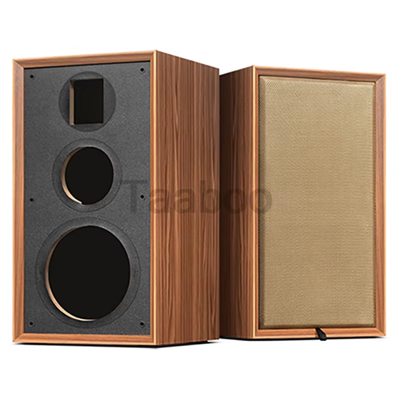 Handcrafted 8-Inch Three-Way Passive Bookshelf Speaker Box for DIY HiFi Audio Enthusiasts