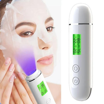 LCD Skin Oil Content Facial Moisture Analyzer Skin Care Tool for Radiant Skin, Digital Moisture Tester Monitoring Skin Health and Beauty Needs