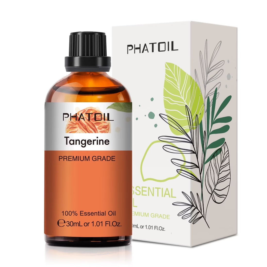 30ML Tangerine Oil Essential Oils for Diffuser, Hair Care, Face, Skin Care, Scalp and Body Massage, Soap and Candle Making 1.01 Fl Oz