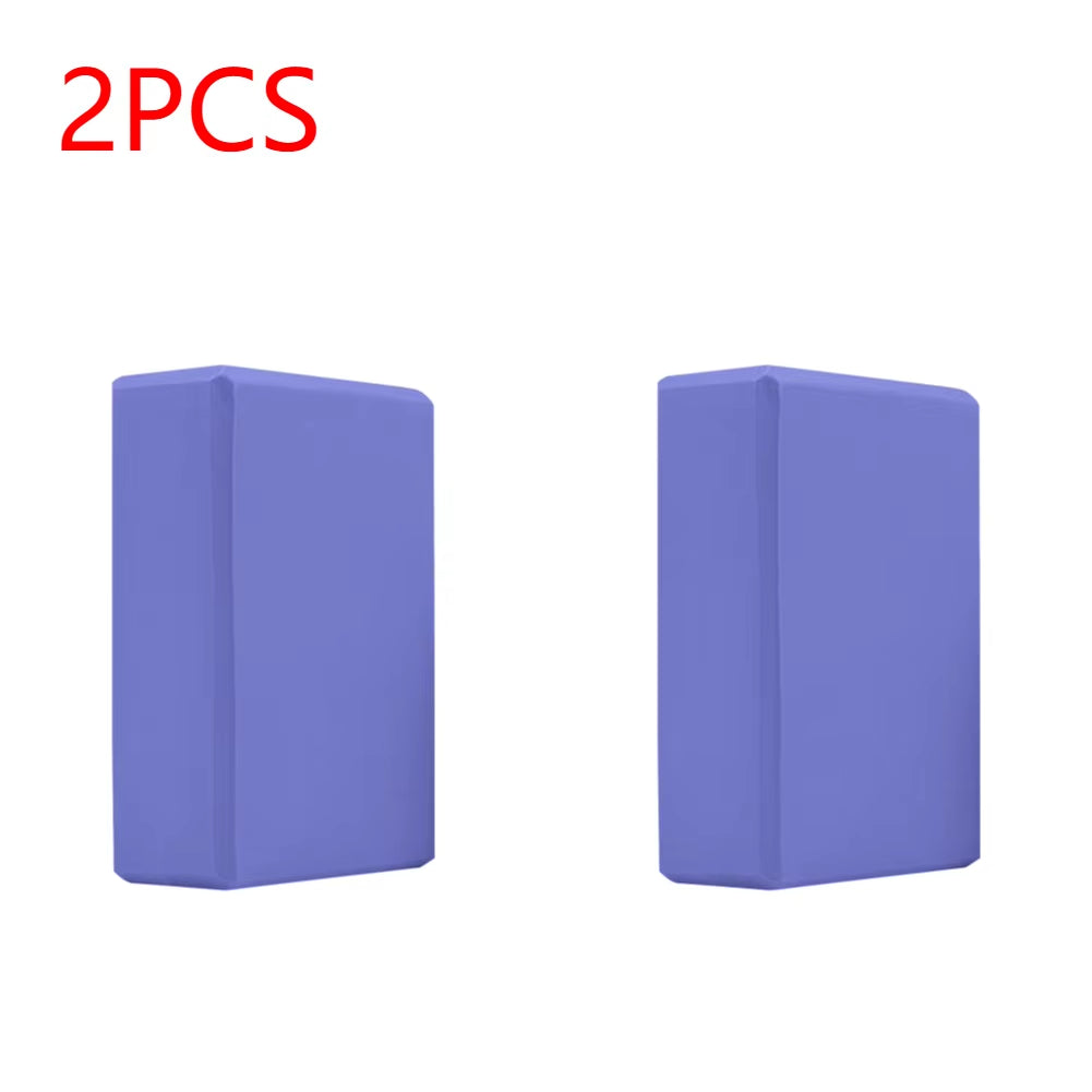 EVA Yoga Block Solid Color Yoga Balance Bricks Moisture-Proof High Density Yoga Blocks Body Shaping Yoga Blocks for Yoga Pilates
